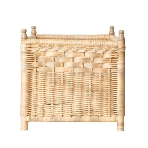 The Enchanted Home - Wicker Box Planter Small 25x25cm 3 The Enchanted Home - Wicker Box Planter Small 25x25cm