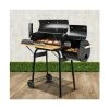 Fotya - 2-in-1 Offset BBQ Smoker Black 2 Fotya - 2-in-1 Offset BBQ Smoker Black -watering can shop 155713 Large