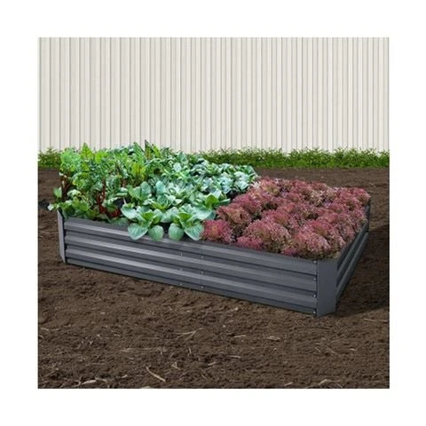 Enchanted Garden - Galvanised Garden Bed Steel Planter 180cm 3 Enchanted Garden - Galvanised Garden Bed Steel Planter 180cm