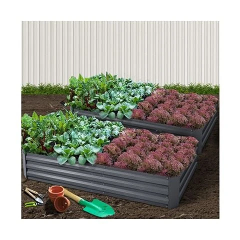 Enchanted Garden - Garden Bed Steel Raised Planter 2pc 2 Enchanted Garden - Garden Bed Steel Raised Planter 2pc