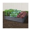 Enchanted Garden - Garden Bed Aluminium Grey 150x90cm -watering can shop 155752 Large