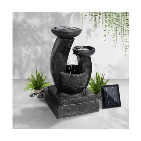 Enchanted Garden - Gardeon 3 Tier Solar Water Fountain Blue 3 Enchanted Garden - Gardeon 3 Tier Solar Water Fountain Blue
