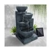 Enchanted Garden - Gardeon 4 Tier Solar Water Fountain Blue -watering can shop 155759 Large