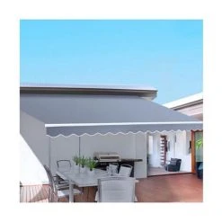 CoolShade - Instahut 4M X 3M Outdoor Folding Arm Pegru