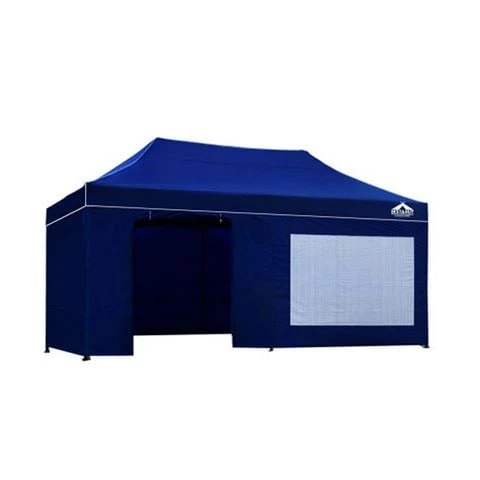 CoolShade - Instahut Gazebo Pop Up 3x6m Blue 3 CoolShade - Instahut Gazebo Pop Up 3x6m Blue