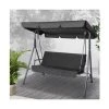 Fotya - Outdoor Swing Chair Hammock 3 Seater Black 1 Fotya - Outdoor Swing Chair Hammock 3 Seater Black -watering can shop 155891 Large