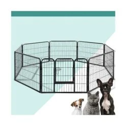 Pawfection - I.Pet 8 Panel Pet Dog Play Pen 80x60cm