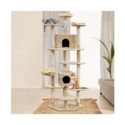 Pawfection - I.Pet Cat Tree Tower Condo House Beige 203cm