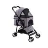 Pawfection - I.Pet Pet Stroller Dog Carrier 3 IN 1 Grey -watering can shop 155935 Large