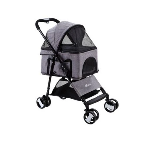 Pawfection - I.Pet Pet Stroller Dog Carrier 3 IN 1 Grey 3 Pawfection - I.Pet Pet Stroller Dog Carrier 3 IN 1 Grey