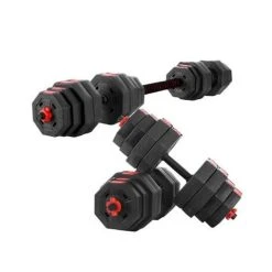 Active Sports - 2-in-1 Dumbbell Barbell Set Adjustable 40Kg