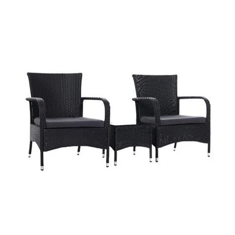 Exterieur Outdoor - Outdoor Furniture Patio Set 3PCS 3 Exterieur Outdoor - Outdoor Furniture Patio Set 3PCS