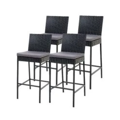Exterieur Outdoor - Gardeon Set Of 4 Outdoor Bar Stools