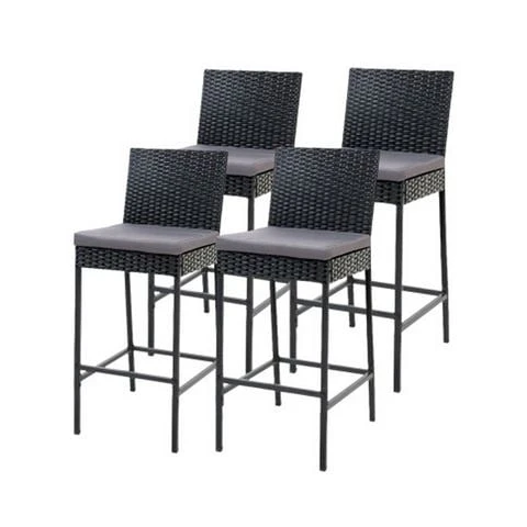 Exterieur Outdoor - Gardeon Set Of 4 Outdoor Bar Stools 3 Exterieur Outdoor - Gardeon Set Of 4 Outdoor Bar Stools