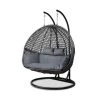 Exterieur Outdoor - Outdoor Dbl Hanging Swing Chair Black -watering can shop 159289 Large