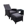 Exterieur Outdoor - Outdoor Recliner Chair Black 3pc 1 Exterieur Outdoor - Outdoor Recliner Chair Black 3pc -watering can shop 159306 Large