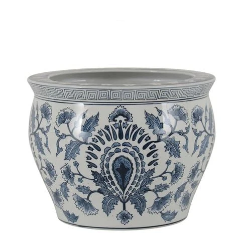 Florabelle - Peacock Porcelain Planter 3 Florabelle - Peacock Porcelain Planter