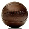 The MVP - Retro Heritage Brown Leather Medicine Ball -watering can shop 189426 Large