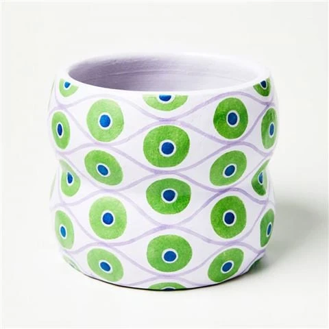 Jones & Co - Evil Eye Planter Violet 3 Jones & Co - Evil Eye Planter Violet