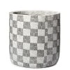 Coastal Home - Checker Ceramic Pot Black & White 19cm 2 Coastal Home - Checker Ceramic Pot Black & White 19cm -watering can shop 409978 Large