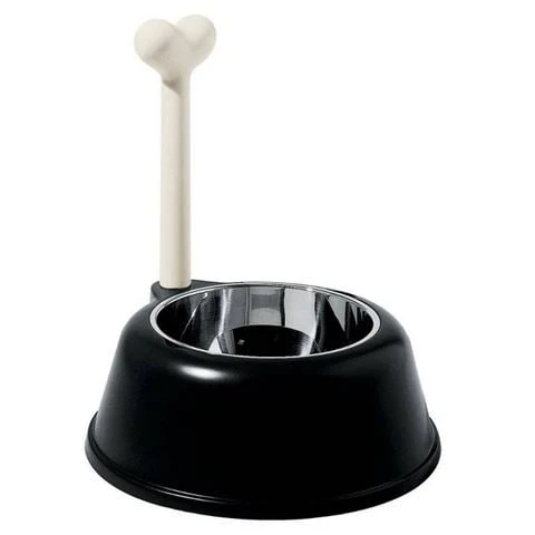 Alessi - Lupita Dog Bowl Black 3 Alessi - Lupita Dog Bowl Black