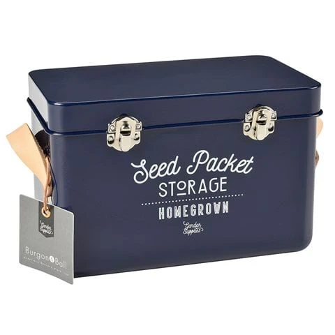 Burgon & Ball - Seed Packet Storage Tin Atlantic Blue 3 Burgon & Ball - Seed Packet Storage Tin Atlantic Blue