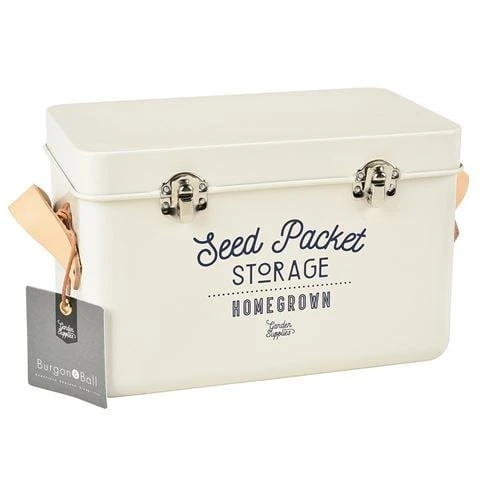 Burgon & Ball - Seed Packet Storage Tin Stone 3 Burgon & Ball - Seed Packet Storage Tin Stone