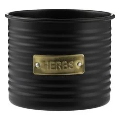 Typhoon - Otto Herb Planter Black 9x11cm