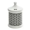 Halcyon Days - Bone Trellis Treat Jar Black Small 2 Halcyon Days - Bone Trellis Treat Jar Black Small -watering can shop 595236 Large