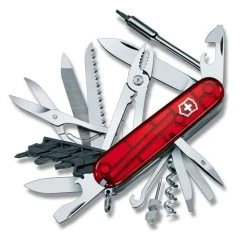 Victorinox - Cyber Tool 41 Swiss Army Knife Transparent Red
